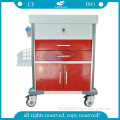 AG-MT026 CE ISO emergency medical cart with drawer and wheels